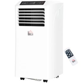 8000BTU Mobile Portable Air Conditioner with Cooling, Dehumidifier, and Ventilating with Remote Control, 2 Speed Fans, 24-Hour Timer for Bedroom, Livi