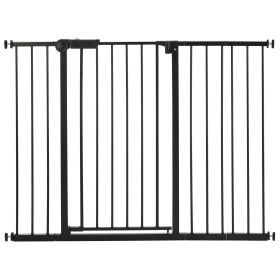 Baby Gate, 26-48 Inches Adjustable Width, 36 Inches High Dog Gate, Easy Step Walk Thru, for Child Pet Security, Pressure Mount Kit, Wall Cups