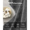 6-Piece Towel Set, 600 GSM 100% Cotton Towels for Bathroom, 2 Bath Towels, 2 Hand Towels and 2 Washcloths